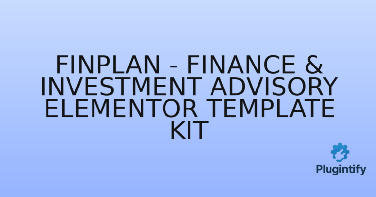 Read more about the article Finplan – Finance & Investment Advisory Elementor Template Kit