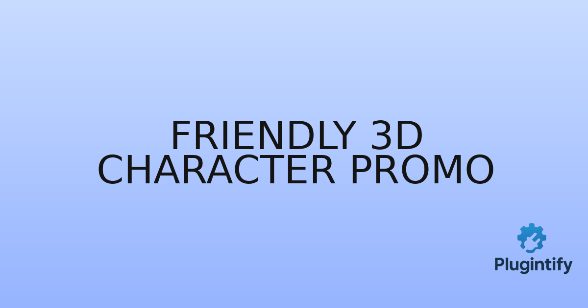 You are currently viewing Friendly 3D Character Promo