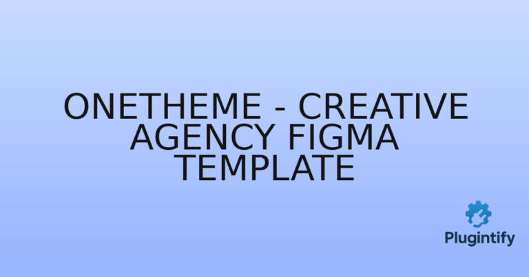 Read more about the article Onetheme – Creative Agency Figma Template