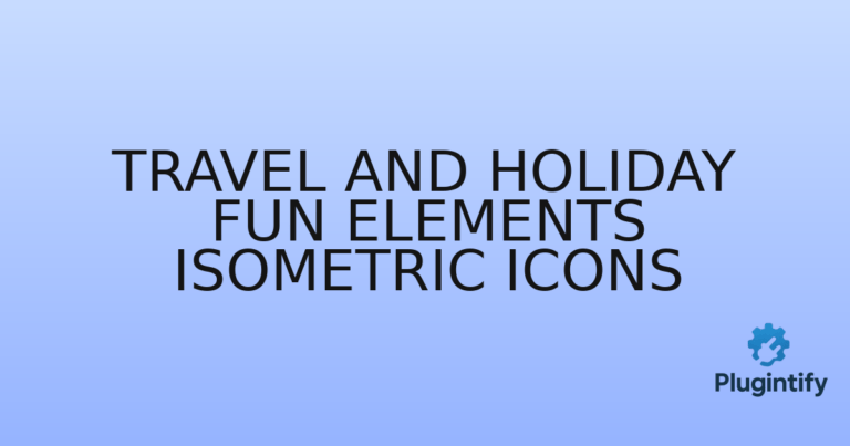 Read more about the article Travel and Holiday Fun Elements Isometric Icons