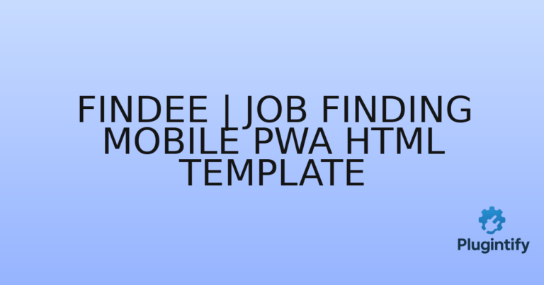 Read more about the article Findee | Job Finding Mobile PWA HTML Template