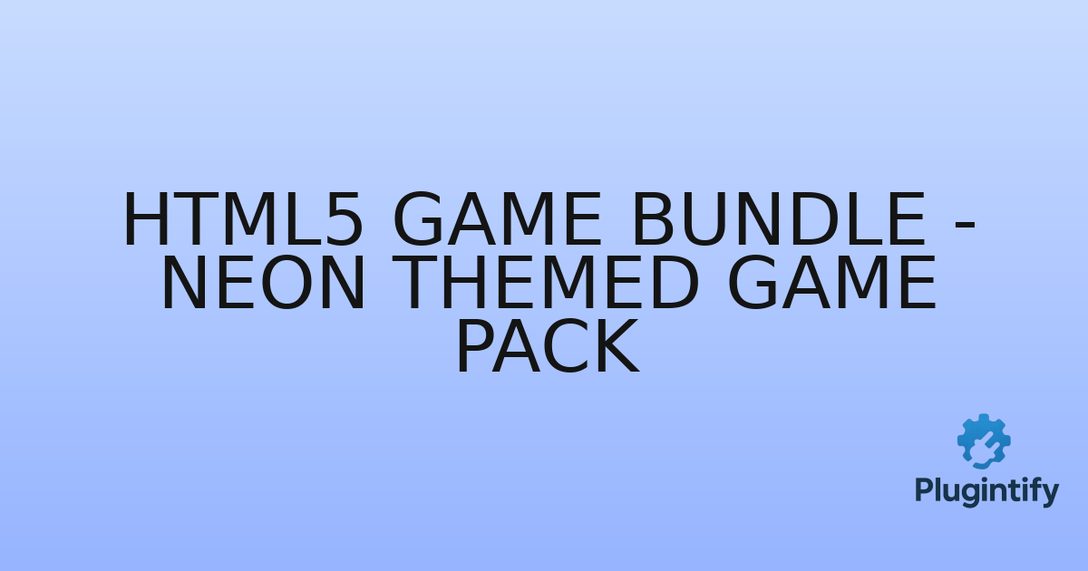 You are currently viewing HTML5 GAME BUNDLE – Neon Themed game pack