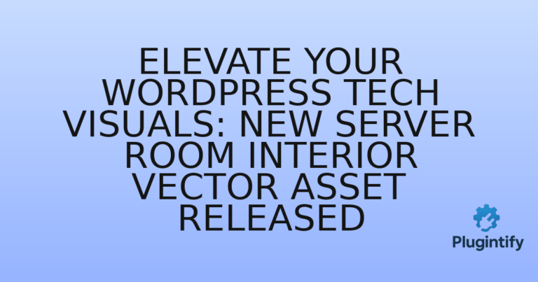 Read more about the article Elevate Your WordPress Tech Visuals: New Server Room Interior Vector Asset Released