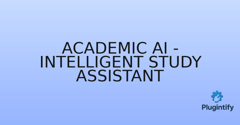Read more about the article Academic AI – Intelligent Study Assistant