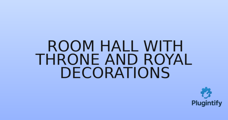 Read more about the article Room Hall with Throne and Royal Decorations