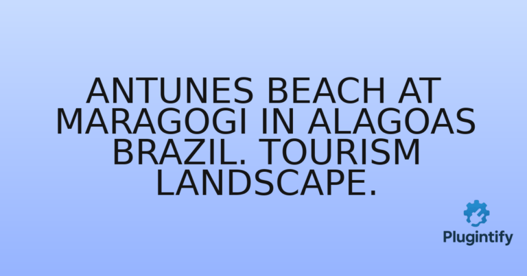 Read more about the article Antunes Beach At Maragogi In Alagoas Brazil. Tourism Landscape.
