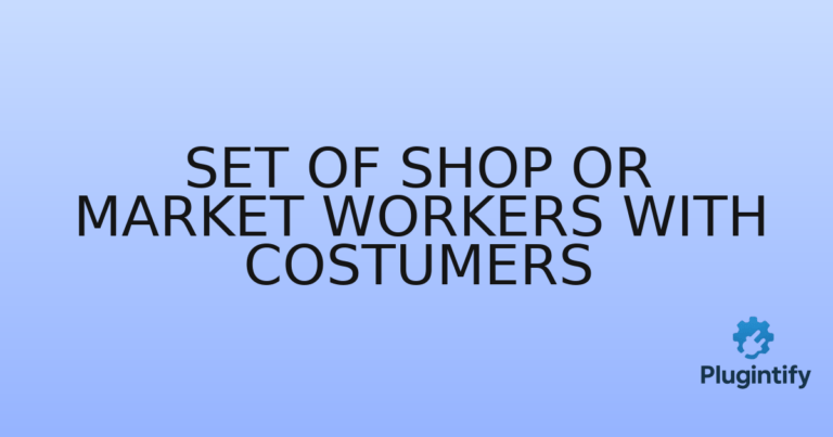 Read more about the article Set of Shop or Market Workers with Costumers
