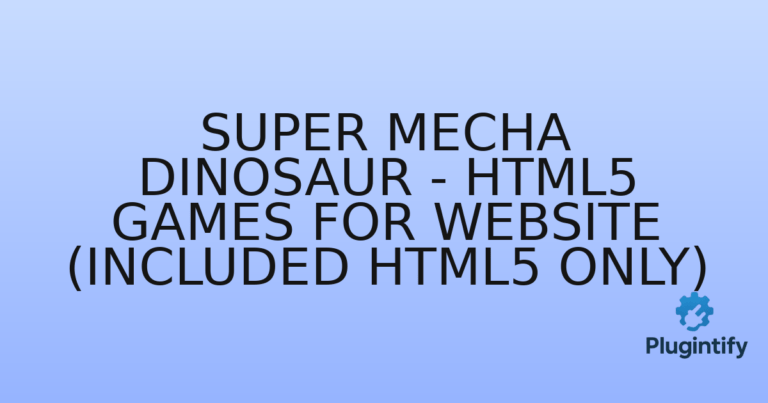 Read more about the article Super Mecha Dinosaur – Html5 Games For Website (Included HTML5 Only)