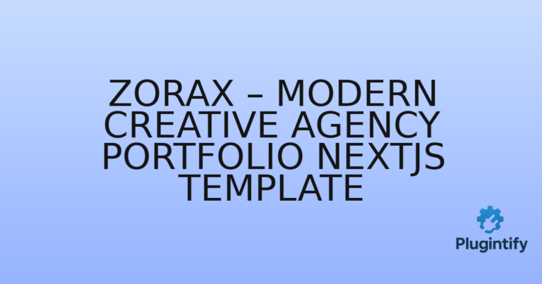 Read more about the article Zorax – Modern Creative Agency Portfolio NextJs Template