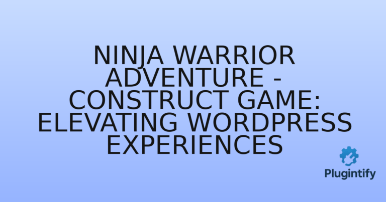 Read more about the article Ninja Warrior Adventure – Construct Game: Elevating WordPress Experiences