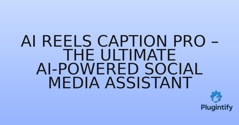 Read more about the article AI Reels Caption Pro – The Ultimate AI-Powered Social Media Assistant