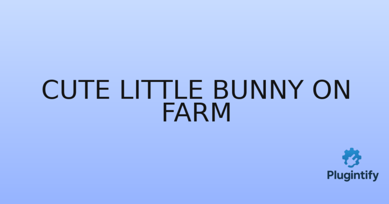 Read more about the article Cute Little Bunny On Farm
