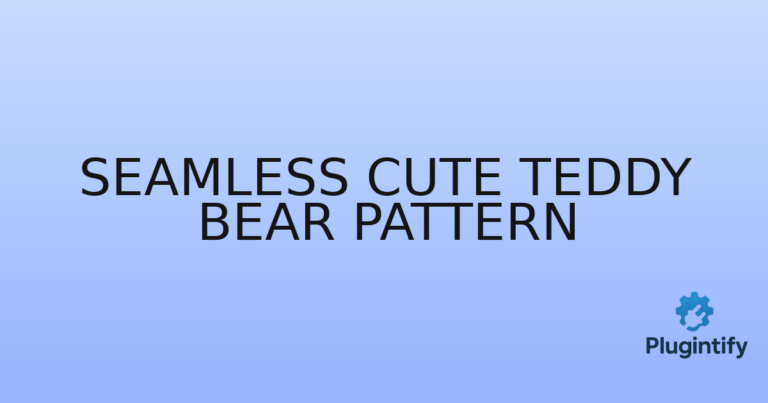 Read more about the article Seamless Cute Teddy Bear Pattern
