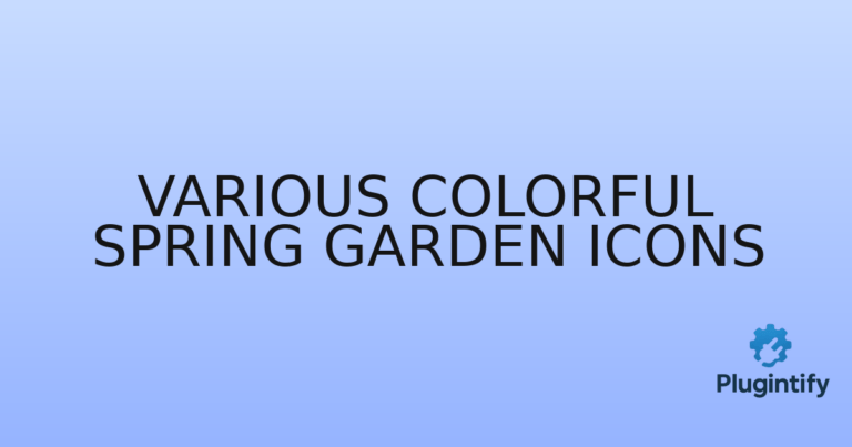 Read more about the article Various Colorful Spring Garden Icons