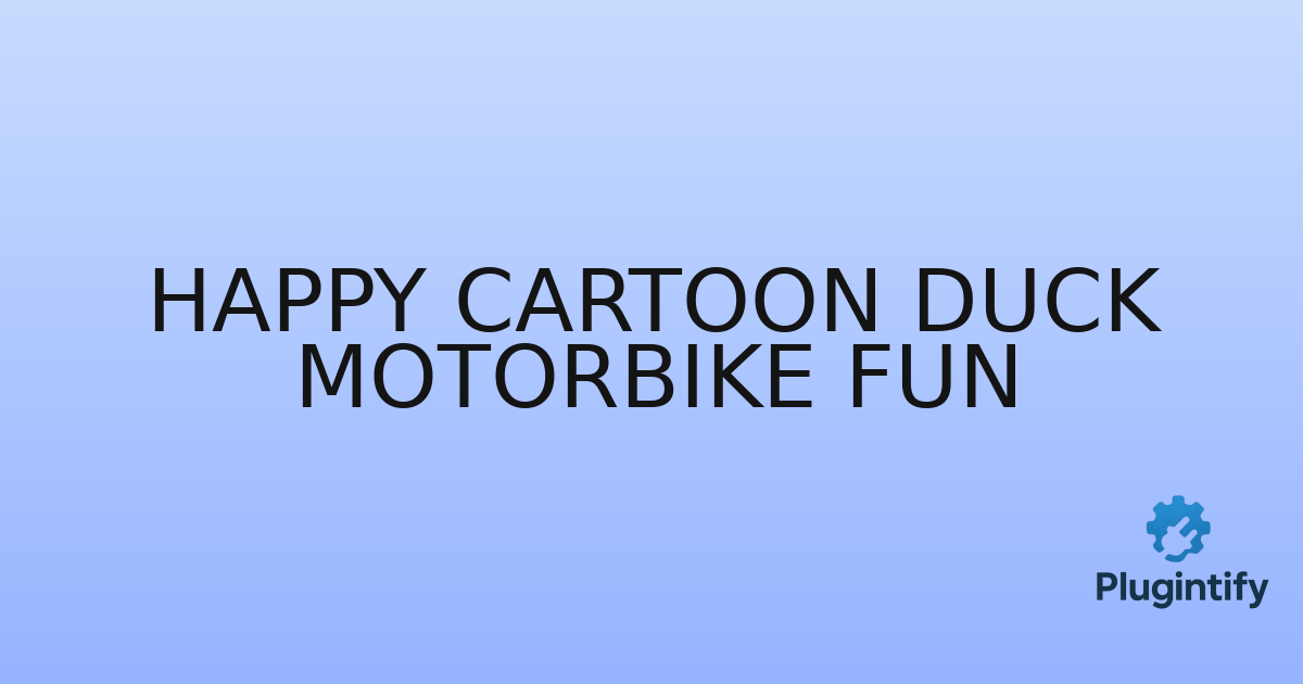 You are currently viewing Happy Cartoon Duck Motorbike Fun