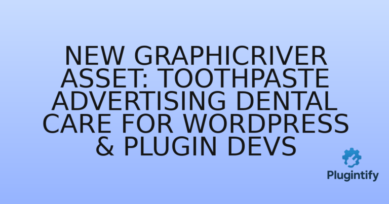 Read more about the article New Graphicriver Asset: Toothpaste Advertising Dental Care for WordPress & Plugin Devs