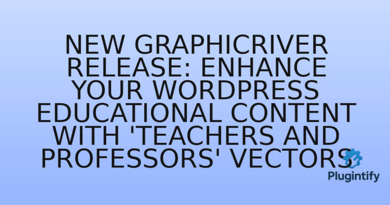 Read more about the article New GraphicRiver Release: Enhance Your WordPress Educational Content with ‘Teachers and Professors’ Vectors