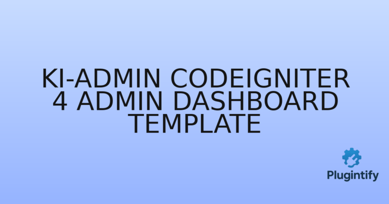 Read more about the article Ki-admin Codeigniter 4 Admin Dashboard Template