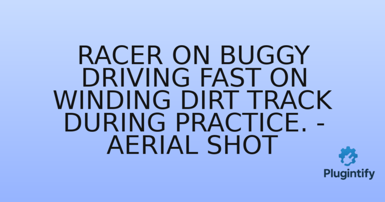 Read more about the article Racer On Buggy Driving Fast On Winding Dirt Track During Practice. – aerial shot