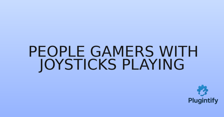 Read more about the article People Gamers with Joysticks Playing