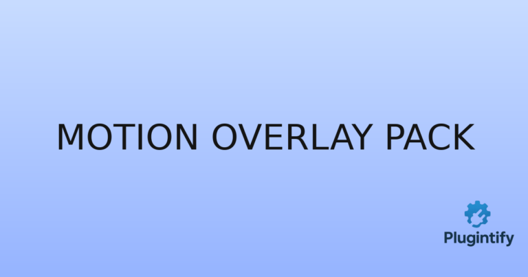 Read more about the article Motion Overlay Pack