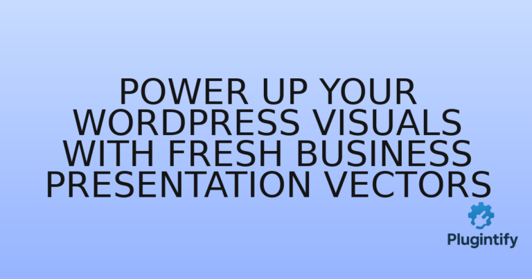 Read more about the article Power Up Your WordPress Visuals with Fresh Business Presentation Vectors