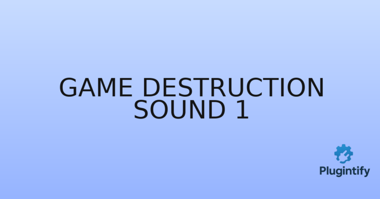 Read more about the article Game Destruction Sound 1