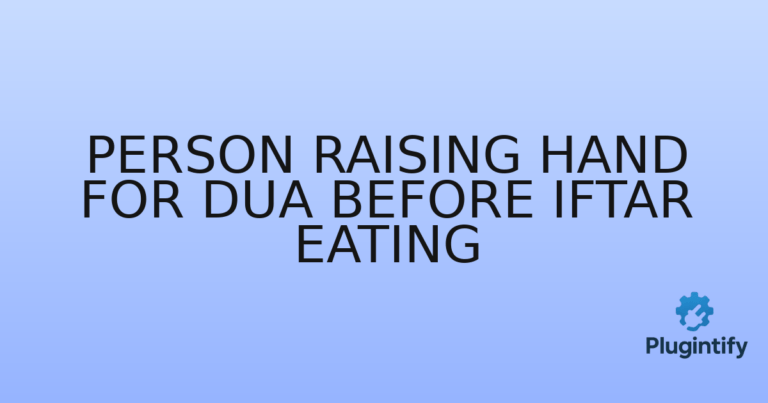 Read more about the article Person Raising Hand for Dua Before Iftar Eating