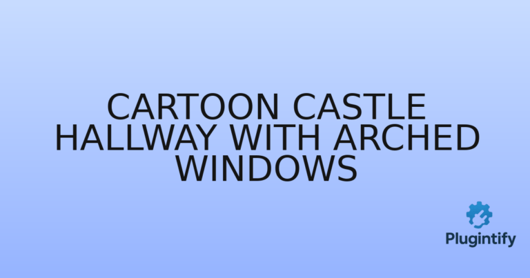 Read more about the article Cartoon Castle Hallway with Arched Windows