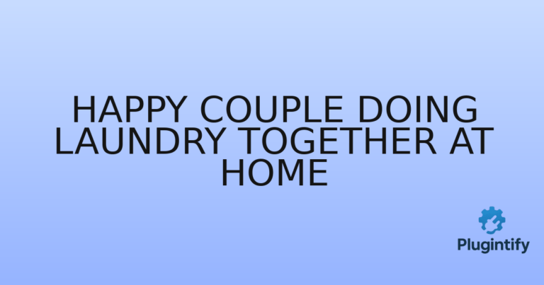 Read more about the article Happy Couple Doing Laundry Together at Home