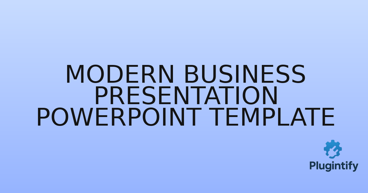 You are currently viewing Modern Business Presentation PowerPoint Template