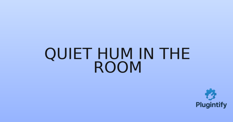 Read more about the article Quiet Hum in the Room