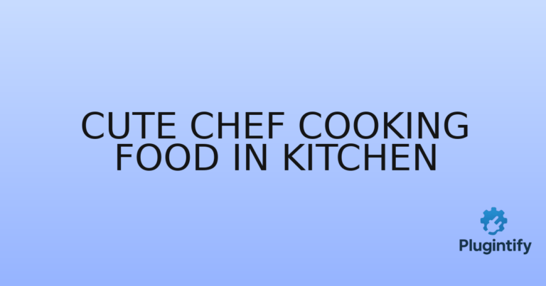 Read more about the article Cute Chef Cooking Food in Kitchen
