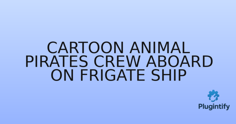 Read more about the article Cartoon Animal Pirates Crew Aboard on Frigate Ship