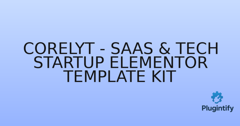 Read more about the article Corelyt – SaaS & Tech Startup Elementor Template Kit