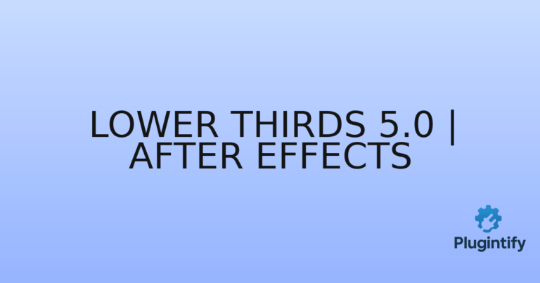 Read more about the article Lower Thirds 5.0 | After Effects