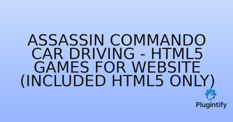 Read more about the article Assassin Commando Car Driving – Html5 Games For Website (Included HTML5 Only)