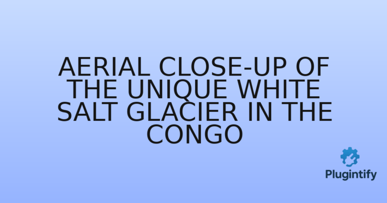 Read more about the article Aerial close-up of the unique white Salt Glacier in the Congo
