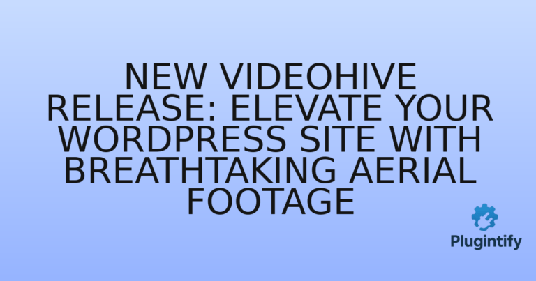 Read more about the article New Videohive Release: Elevate Your WordPress Site with Breathtaking Aerial Footage