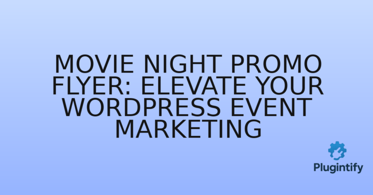 Read more about the article Movie Night Promo Flyer: Elevate Your WordPress Event Marketing