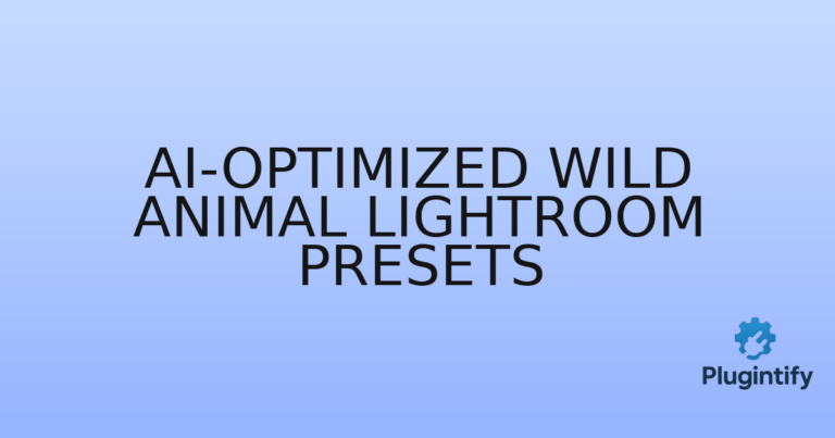 Read more about the article AI-Optimized Wild Animal Lightroom Presets