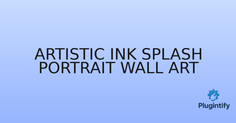 Read more about the article Artistic Ink Splash Portrait Wall Art