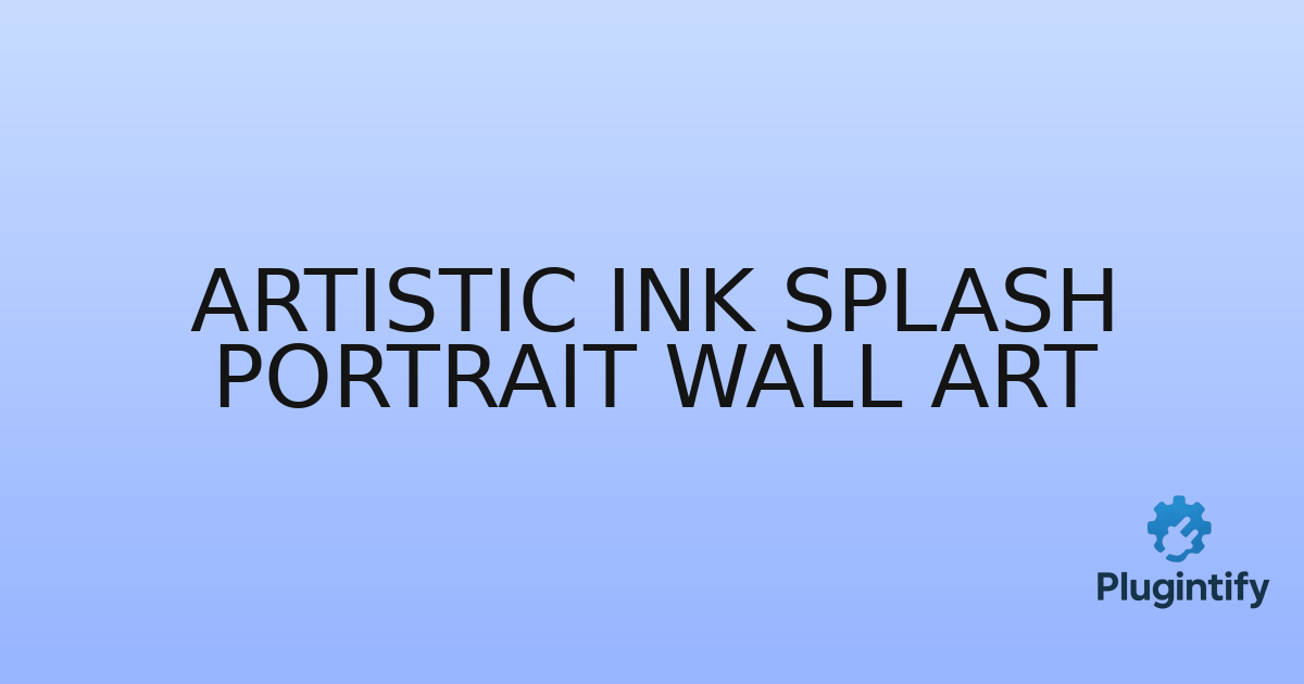 You are currently viewing Artistic Ink Splash Portrait Wall Art