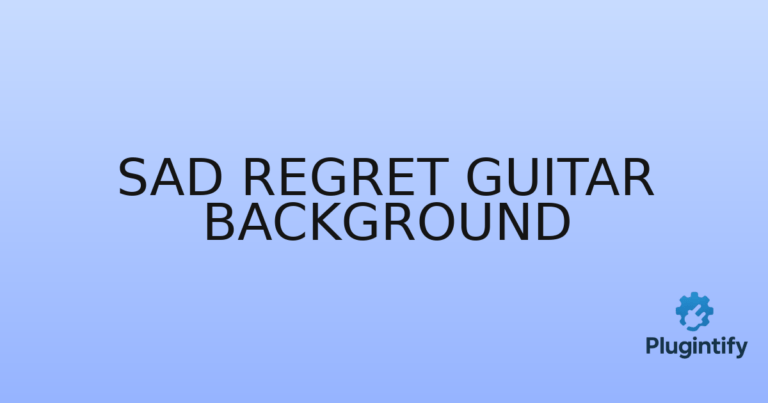 Read more about the article Sad Regret Guitar Background