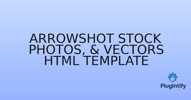 Read more about the article Arrowshot Stock Photos, & Vectors HTML Template