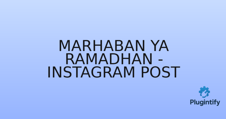 Read more about the article Marhaban Ya Ramadhan – Instagram Post