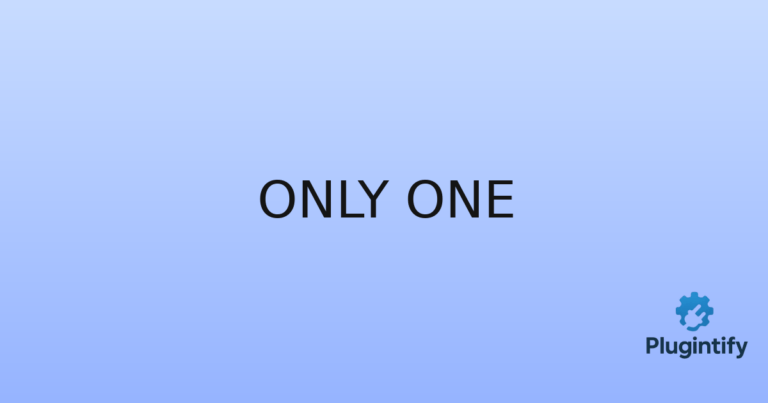 Read more about the article Only One