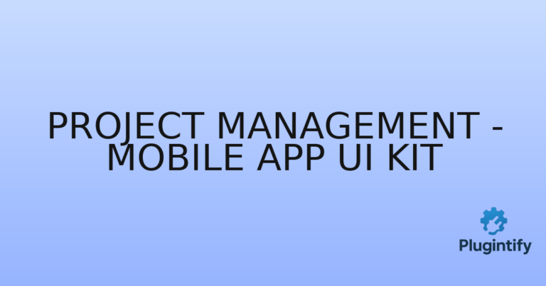Read more about the article Project Management – Mobile App UI Kit