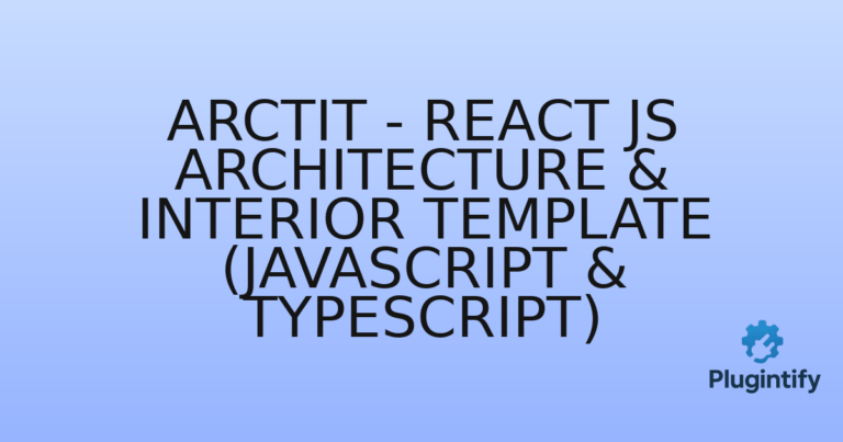 Read more about the article Arctit – React Js Architecture & Interior Template (Javascript & Typescript)