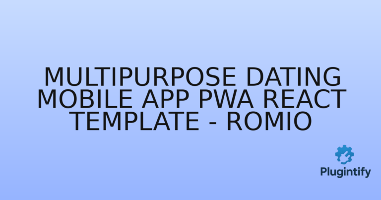 Read more about the article Multipurpose Dating Mobile App PWA React Template – Romio